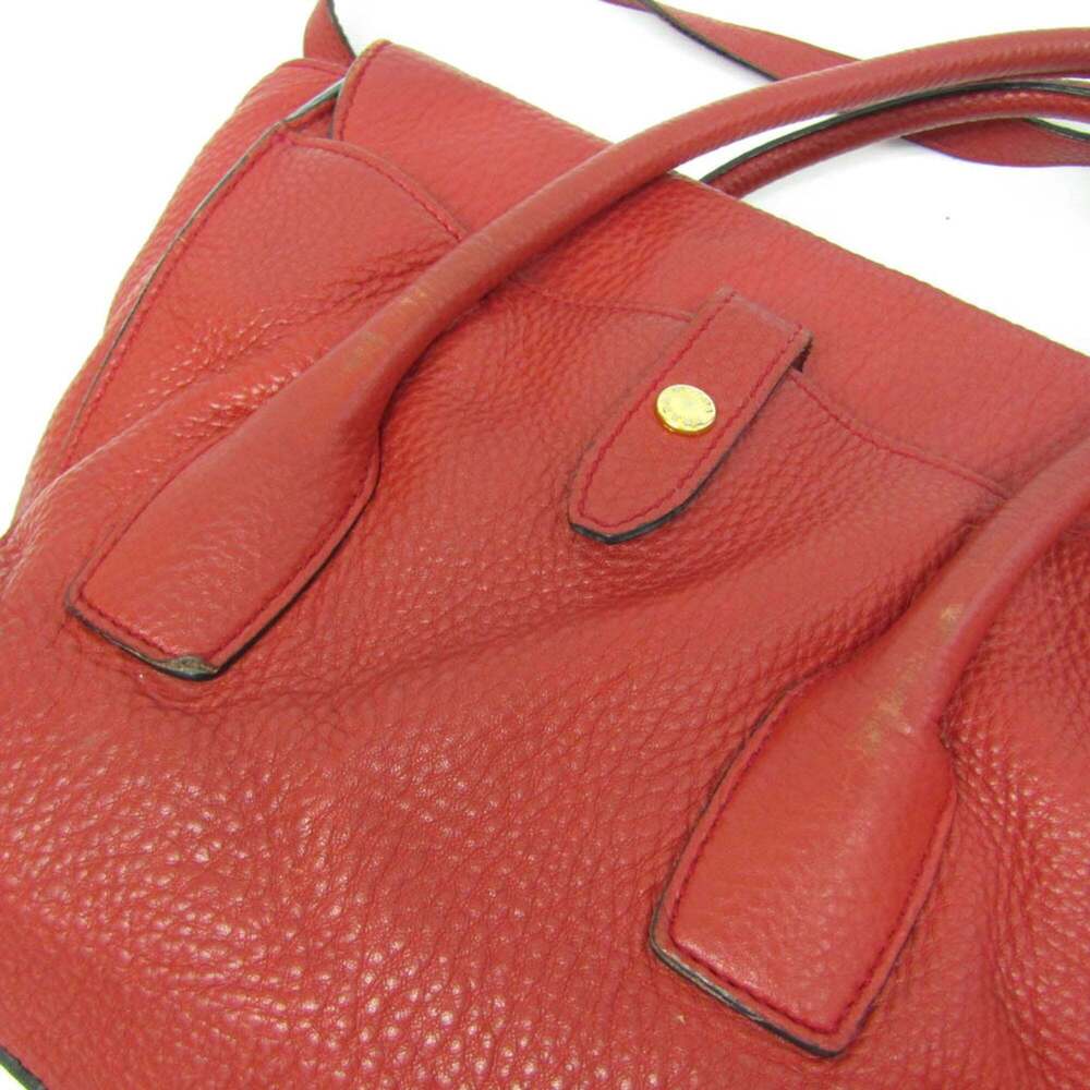 PRADA Red Leather Shoulder Bag - Picture 6 of 16